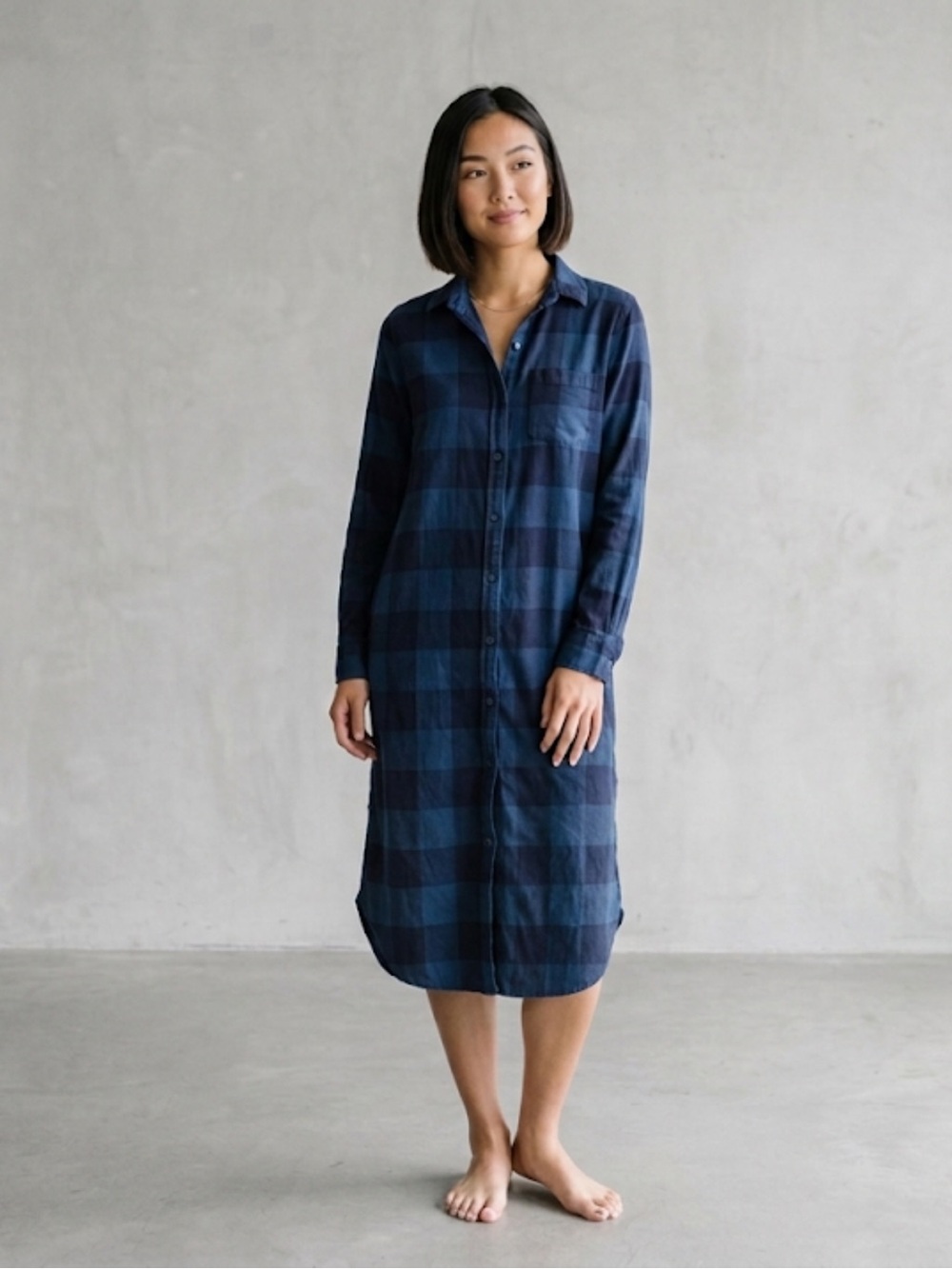 Frank and Eileen GRAYSON the HERO Dress Blue Plaid Size 2
